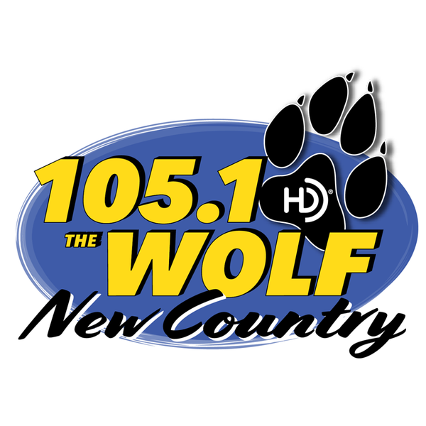 105.1 The Wolf - KAKT Logo