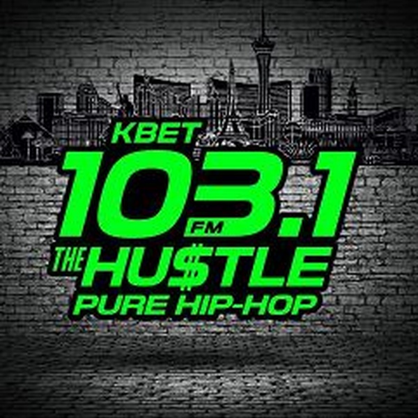 103.1 FM The Hustle - KBET Logo