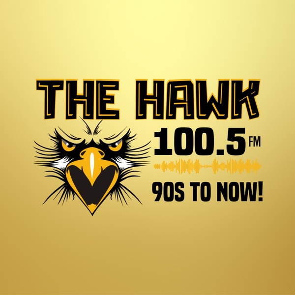 100.5 The Hawk - KDHK Logo
