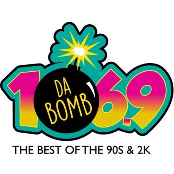 106.9 Da Bomb - KVGQ Logo