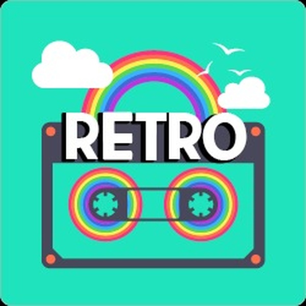 100FM רדיוס - Retro Logo