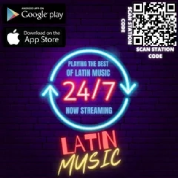 24-7 LATIN MUSIC Logo