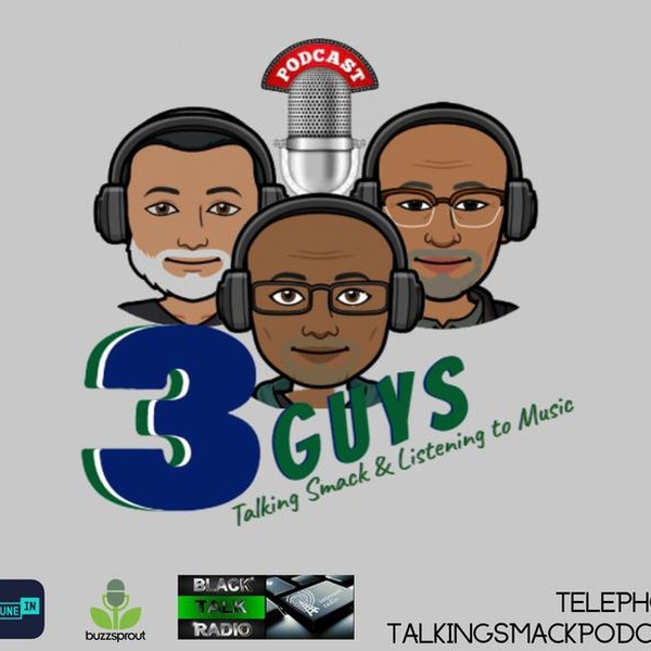3 Guys Talking Smack & Listening to Music Logo