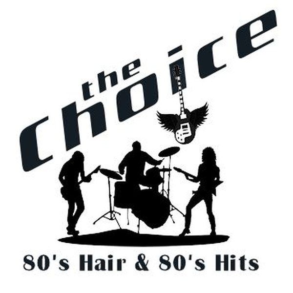 80's Hair & 80's Hits - The Choice Logo