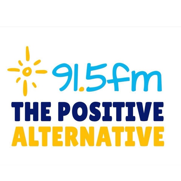 91.5 FM The Positive Alternative Logo