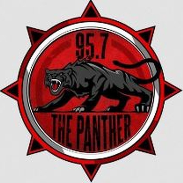 95.7 The Panther Logo