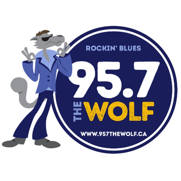 95.7 The Wolf - CKTP-FM Logo