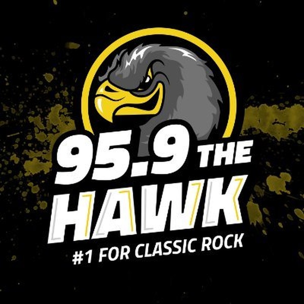 95.9 The Hawk - KZHK Logo