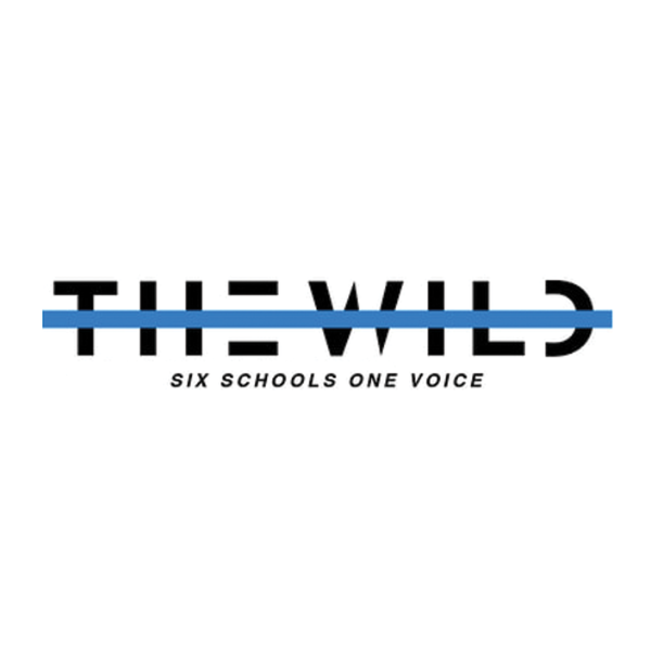 99.9 The Wild - Six schools,one voice. Logo