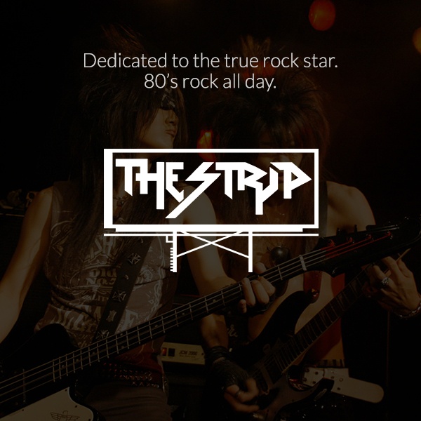 Dash Radio - The Strip - 80's Hair Band Rock Logo