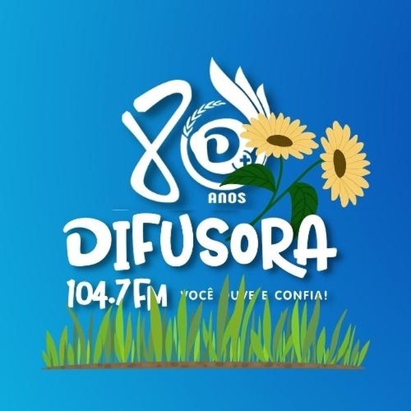 Difusora Mais FM 104.7 Logo