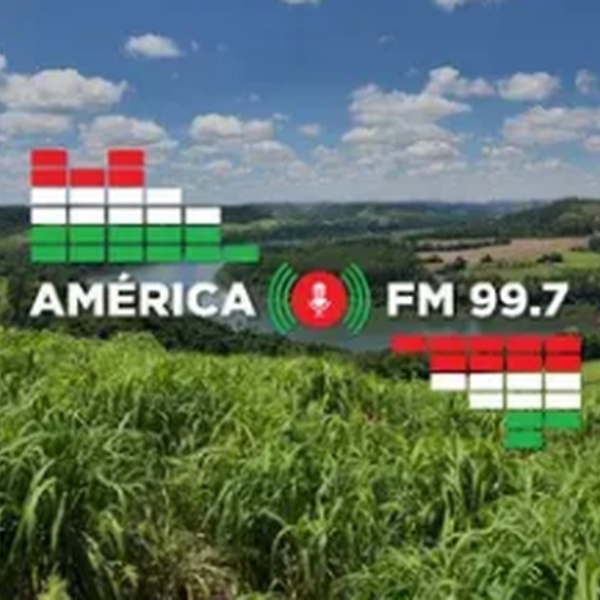 FM AMERICA 99.7 Logo