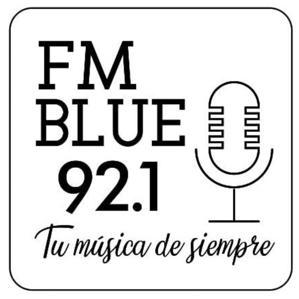 FM BLUE 92.1 Logo