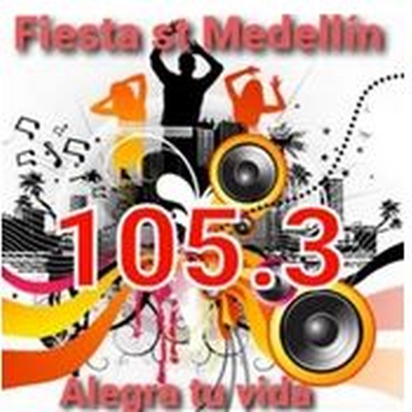 Fiesta Stereo Medellin 105.3FM Logo