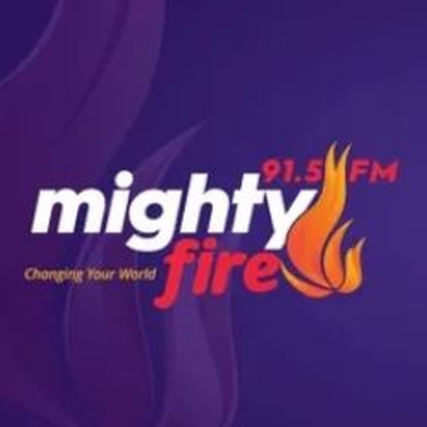 Mighty Fire 91.5FM Logo