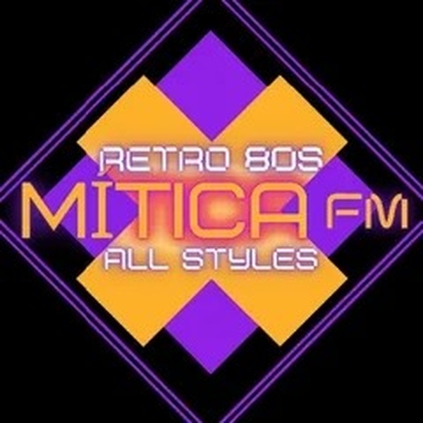 Mítica FM - Retro 80s All Styles Logo