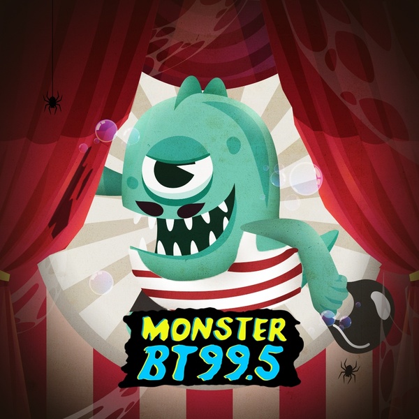 Monster BT 99.5 - DXBT Logo