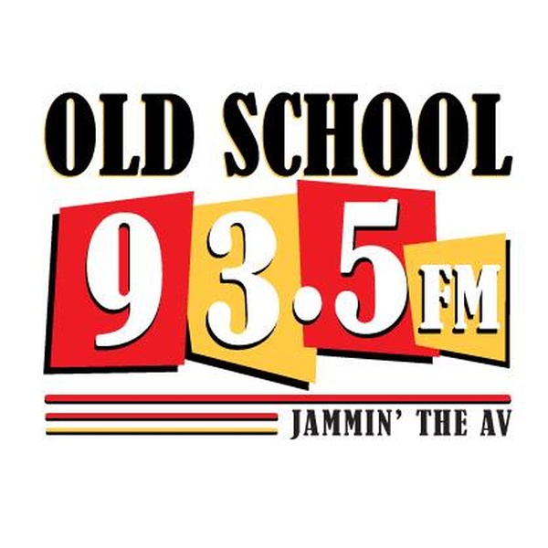 Old School 93.5 FM - KQAV Logo