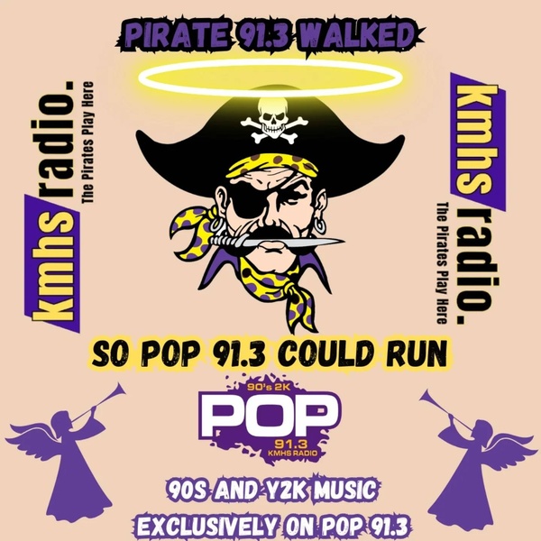 Pop 91.3 - KMHS-FM Logo