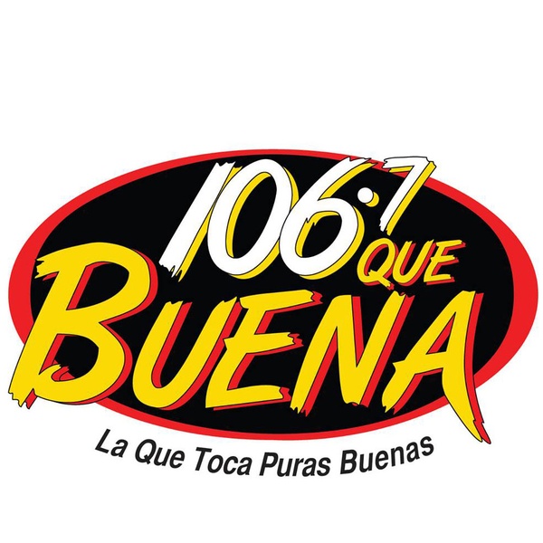 Que Buena 106.7 - KCHX Logo