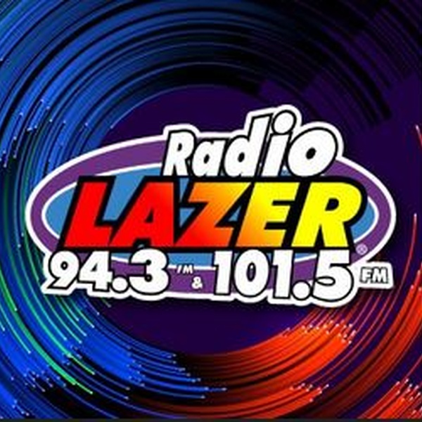 Radio Lazer 94.3 FM 101.5 FM - KCCL Logo