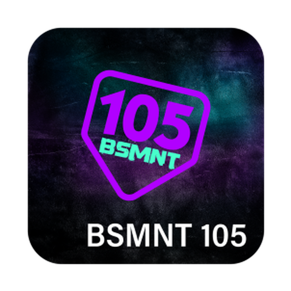 Radio 105 - BSMNT 105 Logo