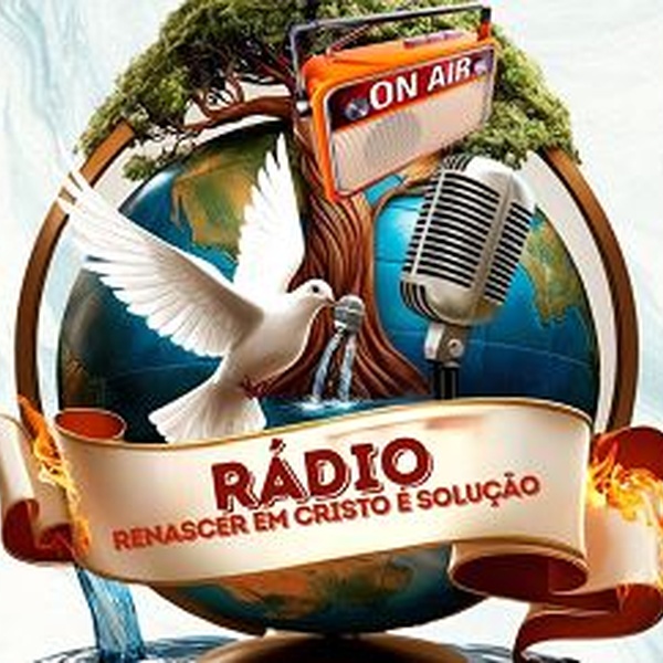 Rádio Renascer em Cristo é Solução Logo