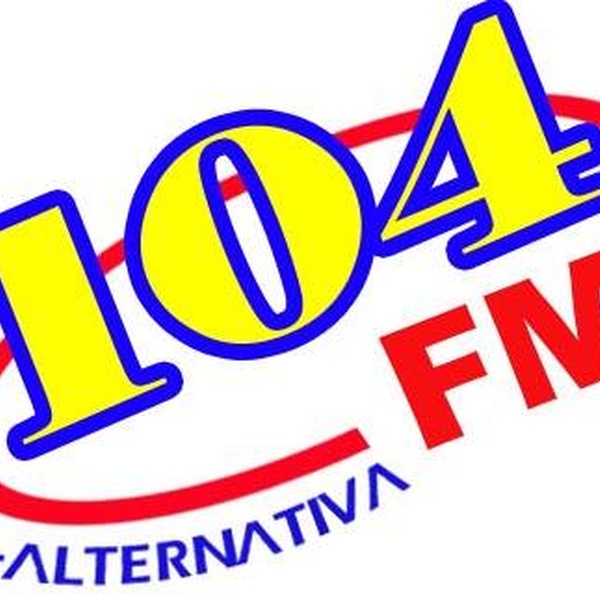 Rádio 104 FM + Alternativa Logo