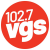 102.7 VGS - KVGS Logo
