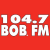 104.7 BOB FM - KIKX Logo