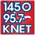 1450/95.7 KNET - KNET Logo