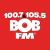 100.7 & 105.5 BOB FM - KYMV Logo