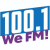 100.1 We FM - KWEE Logo