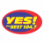 104.7 Yes The Best - DXYR Logo