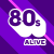 80s ALIVE Logo