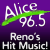 Alice @ 96.5 - KLCA Logo