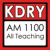 AM 1100 All Teaching - KDRY Logo