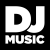 DJ Music Radio Logo