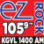EZ Rock 105.9 - KGVL Logo
