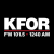 KFOR FM 101.5 AM 1240 - K268DF Logo