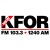 KFOR FM 103.3 AM 1240 - KFOR Logo
