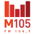 M105 - CFXM-FM Logo