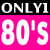 Only1,80's radio Logo