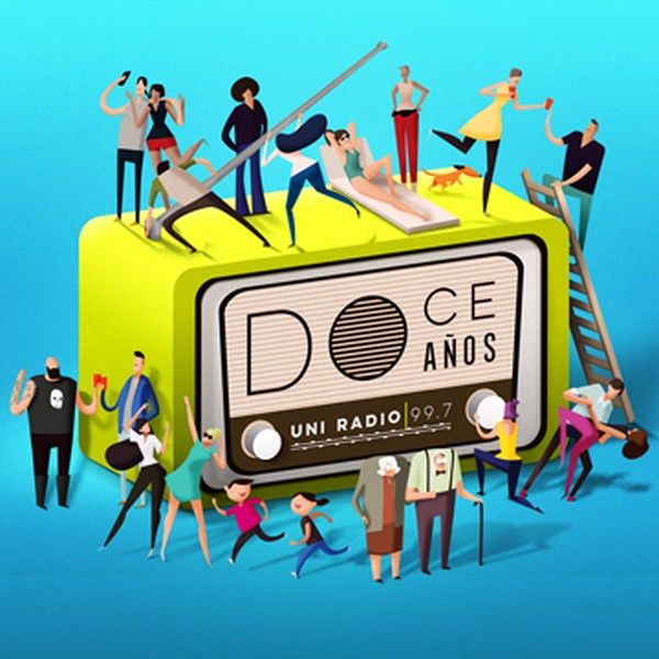 Uni Radio 99.7 - XHUAX Logo